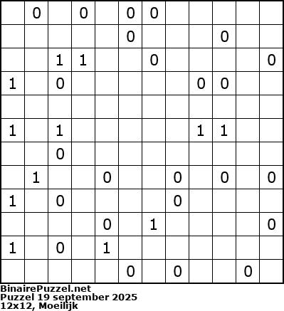 Binaire Puzzel