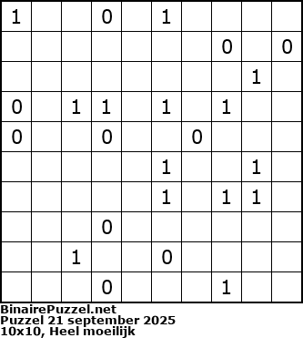 Binaire Puzzel