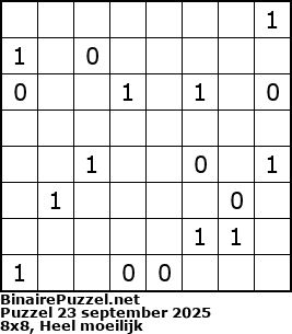 Binaire Puzzel