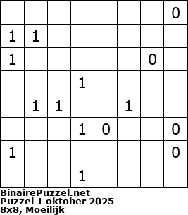 Binaire Puzzel