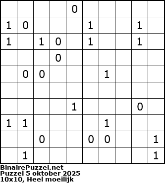 Binaire Puzzel