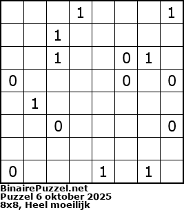 Binaire Puzzel