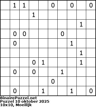 Binaire Puzzel