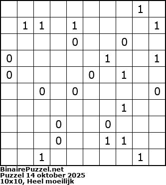 Binaire Puzzel
