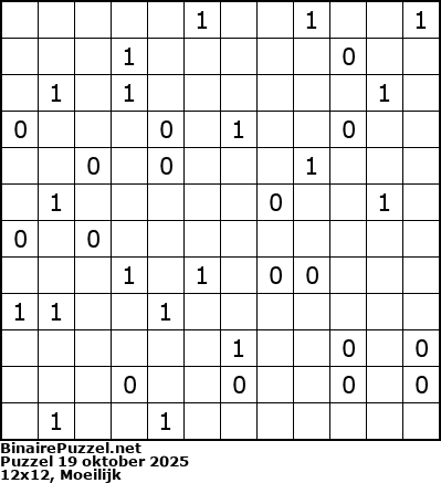 Binaire Puzzel