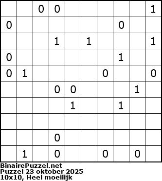 Binaire Puzzel