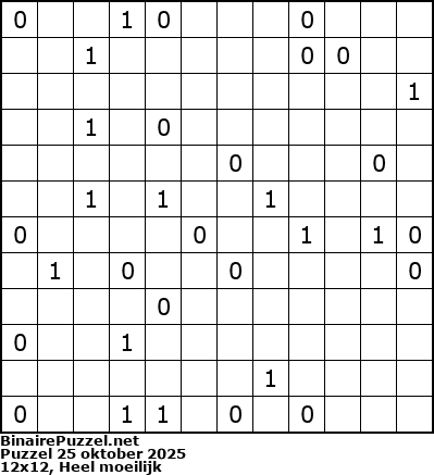 Binaire Puzzel