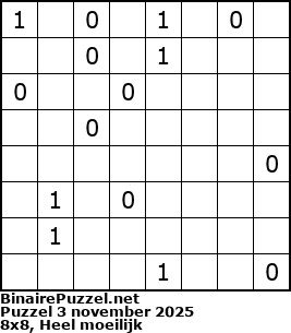 Binaire Puzzel