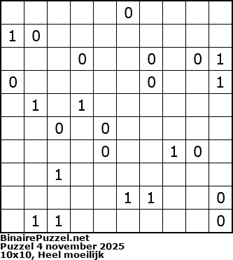 Binaire Puzzel
