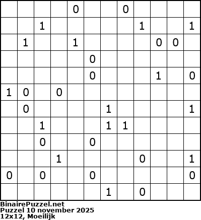 Binaire Puzzel