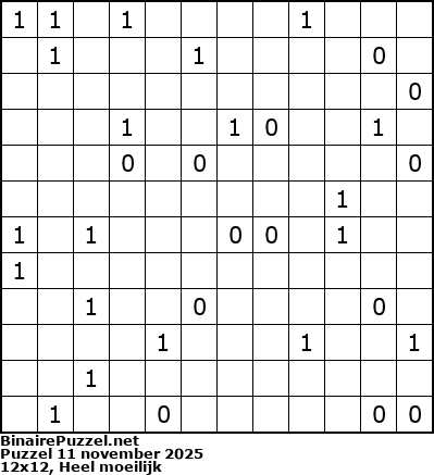 Binaire Puzzel