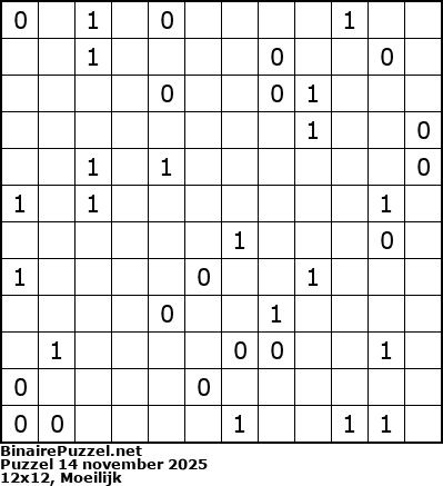 Binaire Puzzel