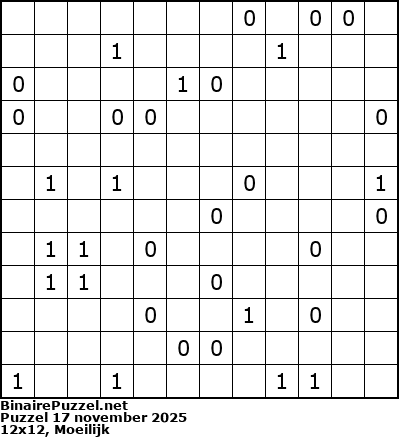 Binaire Puzzel