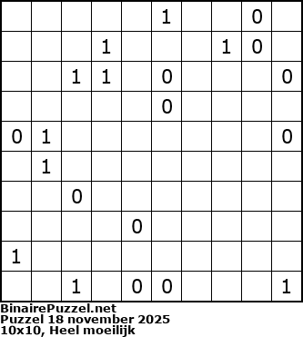 Binaire Puzzel