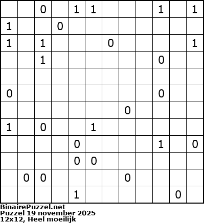 Binaire Puzzel