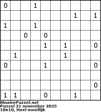 Binaire Puzzel