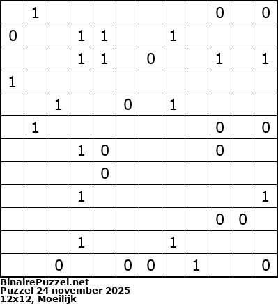 Binaire Puzzel