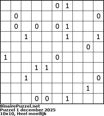 Binaire Puzzel