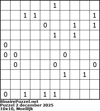 Binaire Puzzel