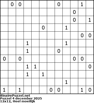 Binaire Puzzel