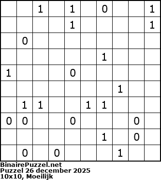 Binaire Puzzel