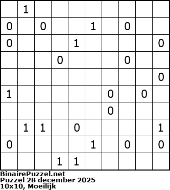 Binaire Puzzel