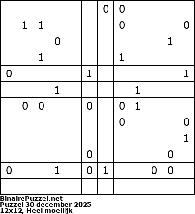 Binaire Puzzel