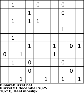 Binaire Puzzel