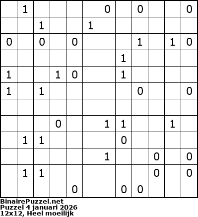 Binaire Puzzel