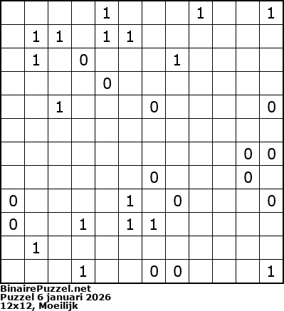Binaire Puzzel