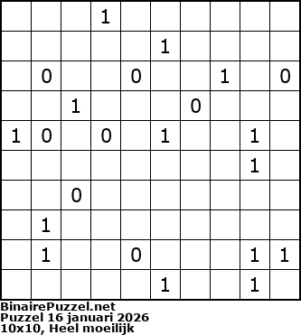 Binaire Puzzel