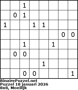 Binaire Puzzel
