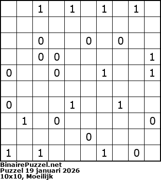 Binaire Puzzel