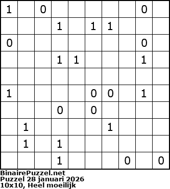 Binaire Puzzel