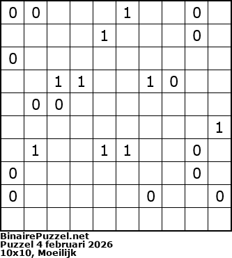 Binaire Puzzel