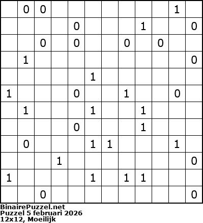 Binaire Puzzel