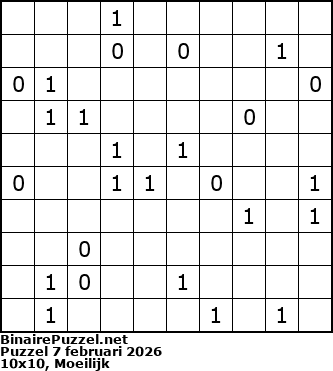 Binaire Puzzel
