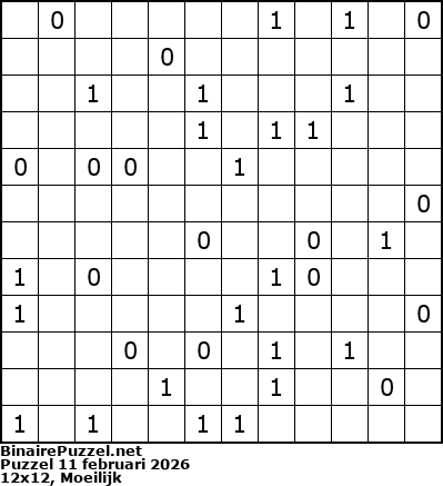 Binaire Puzzel