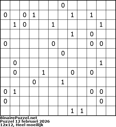 Binaire Puzzel