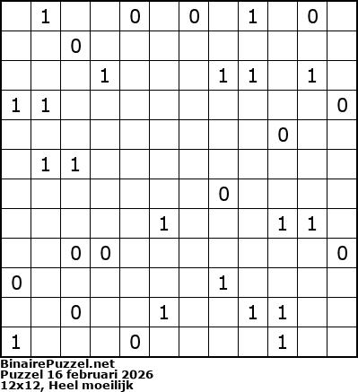 Binaire Puzzel