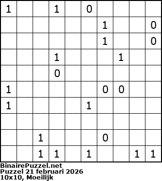 Binaire Puzzel