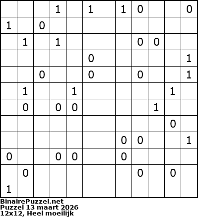 Binaire Puzzel