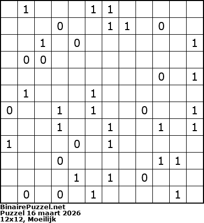 Binaire Puzzel