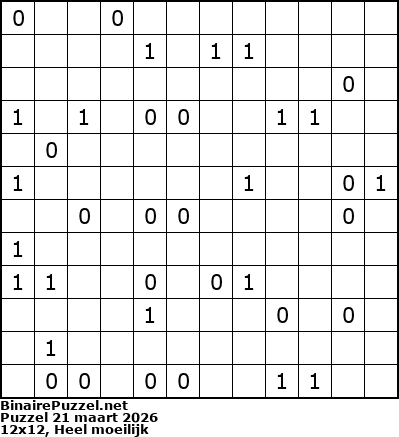 Binaire Puzzel