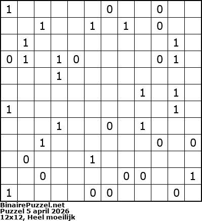 Binaire Puzzel