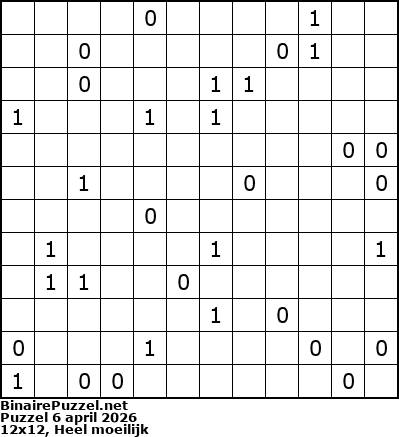 Binaire Puzzel