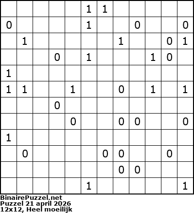 Binaire Puzzel