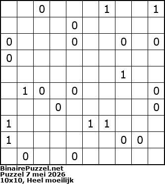 Binaire Puzzel