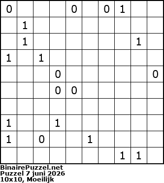 Binaire Puzzel