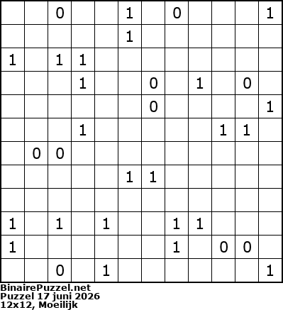 Binaire Puzzel